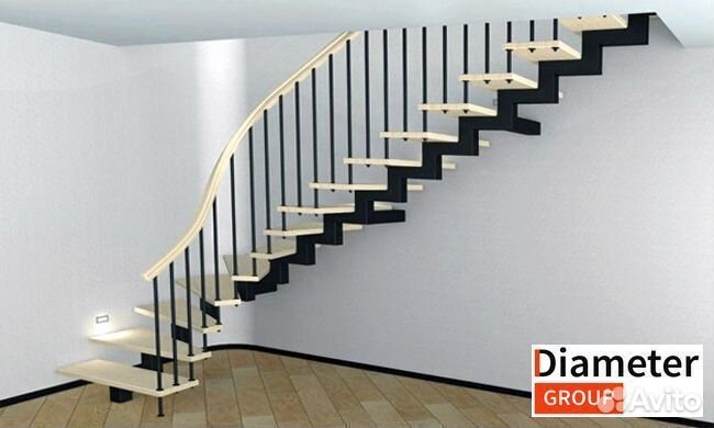 Практичная лестница из сосны