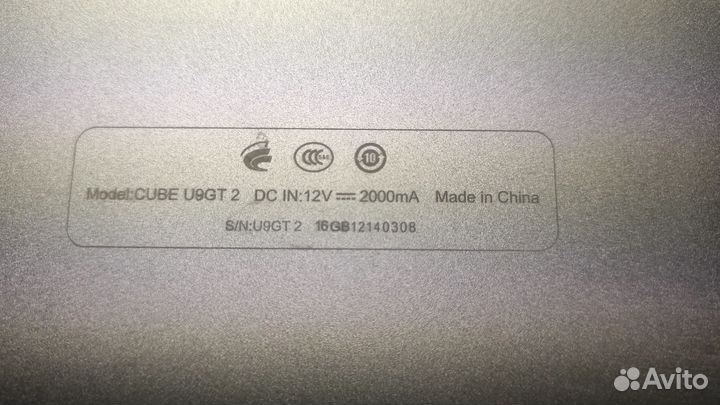 Планшет cube U9GT2 16GB