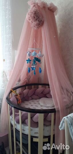 Детская кроватка с маятником трансформер