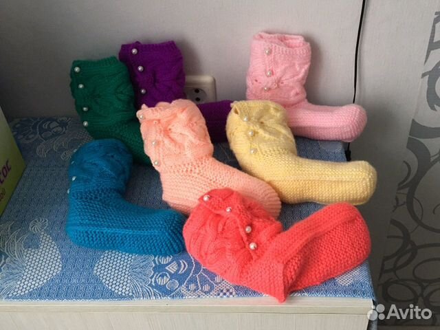 Носки вязаные женские