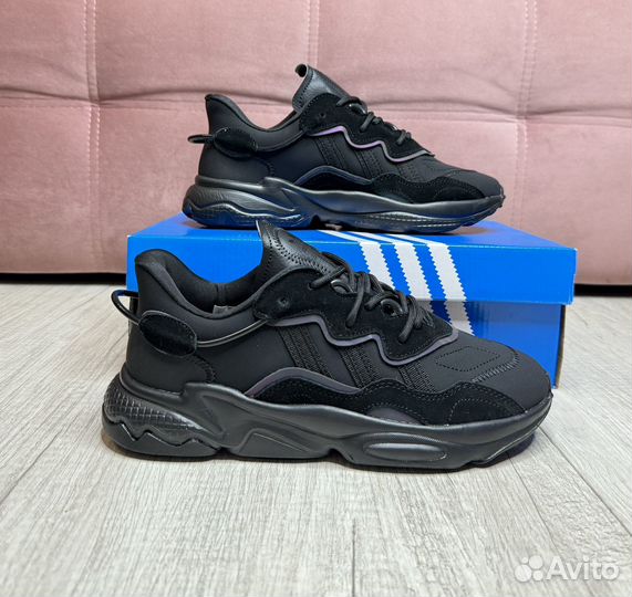 Новые черные кроссовки Adidas Ozweego Originals