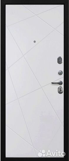 Входная Дверь Феникс Велюр белый софт