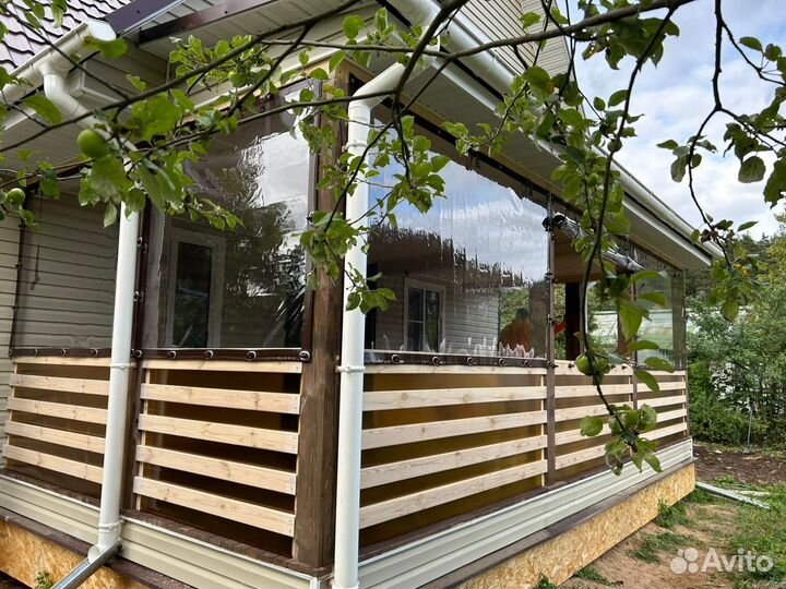 Мягкие окна на беседку