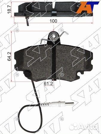 Колодки тормозные Передние renault sandero stepway