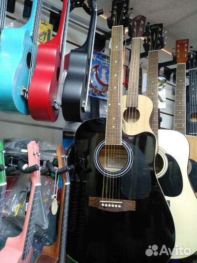 Гитара акустическая, новая Caraya F601-BK