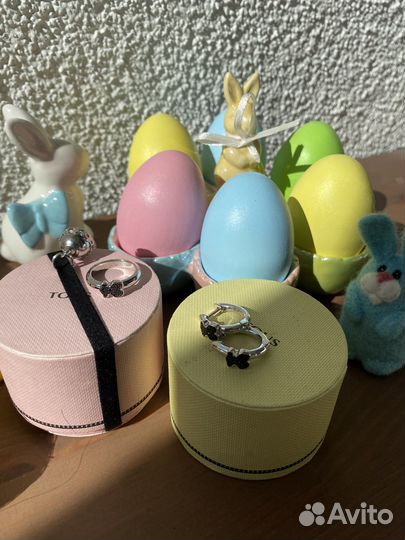 Tous кольцо и серьги Motif