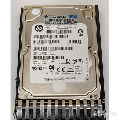 Жесткий диск HP 900Gb 619291-B21 619463-001