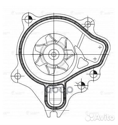 Насос водяной для а/м Lexus NX200t (14) 2.0T
