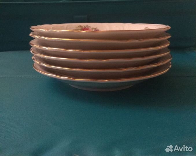 1 чайная пара bernadotte Мейсенский букет