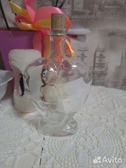 Свадьба декоративная бутылка для песочной