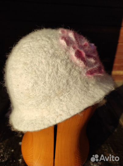 Шапочка банная валяная 