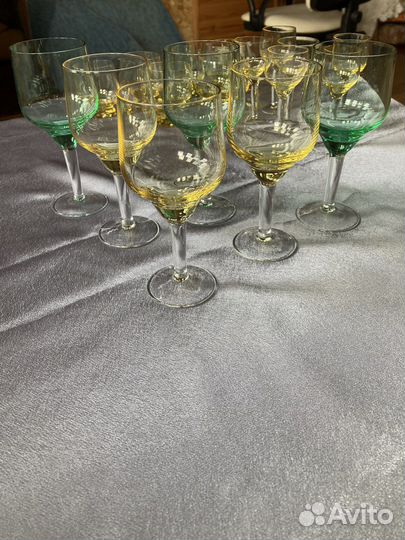 Рюмка, бокалы цветное стекло СССР