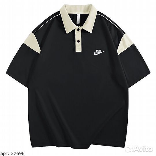 Поло Nike Черное