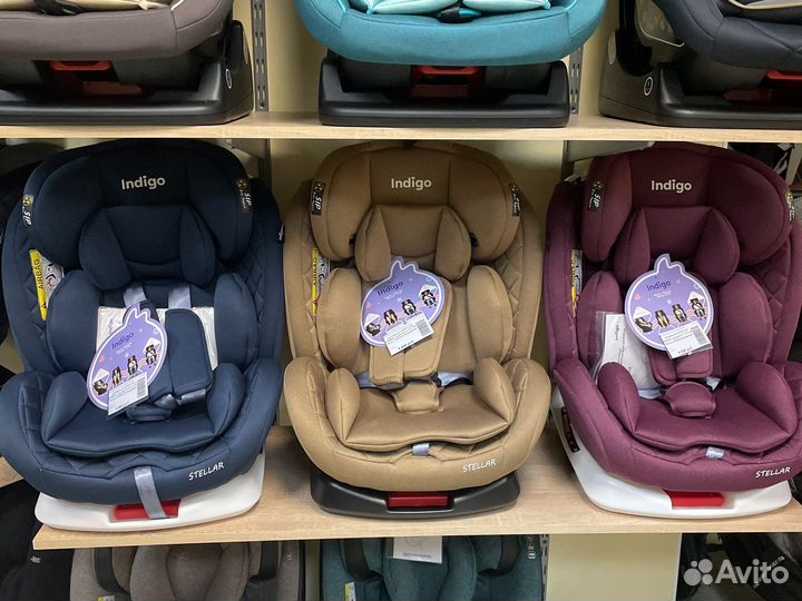 Автокресло Indigo stellar Isofix (0-36 кг) зелёный