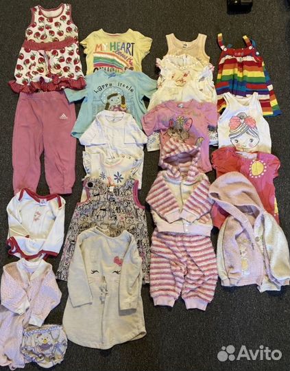 Одежда пакетом для девочки 68 74