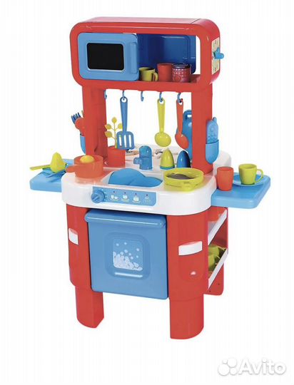 Детская игровая кухня с посудой и звуком elc