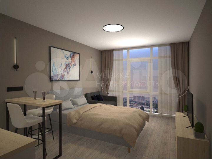 Апартаменты-студия, 17,6 м², 2/16 эт.