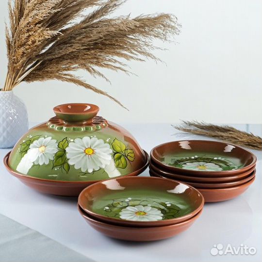 Набор для блинов 7 предметов: 1 шт. блинница, 6 шт