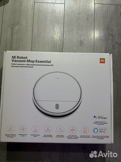 Робот пылесос xiaomi mi robot vacuum mop essential