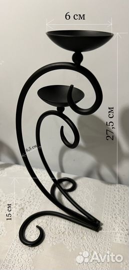 Подсвечник кованый