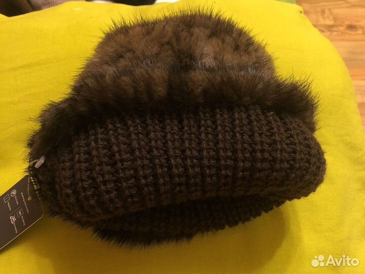 Новая шапка вязаная норка