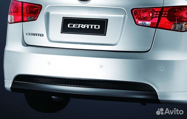 Накладка заднего бампера ниж. Kia Cerato 09- Aero