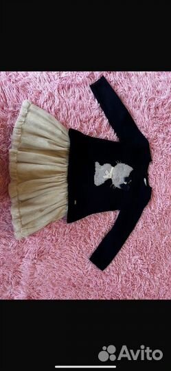 Костюм платье и свитер для девочки