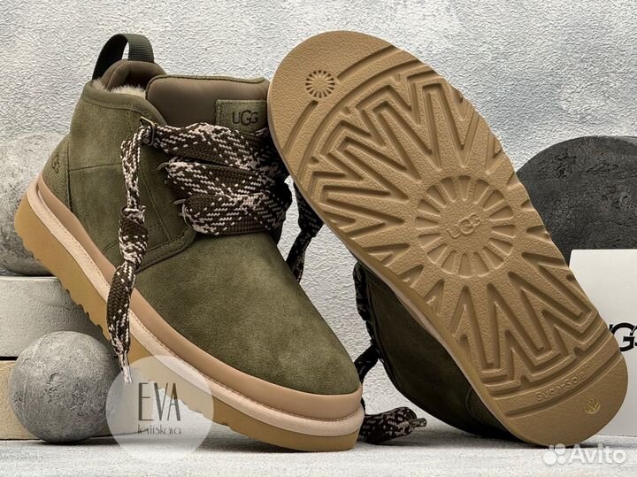 Мужские и женские ботинки UGG neumel green suede