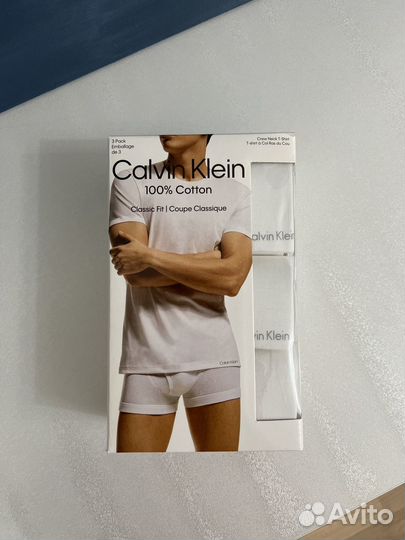 Футболки бельевые Calvin Klein М (3 шт) оригинал