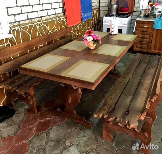 Комплект стол с лавки