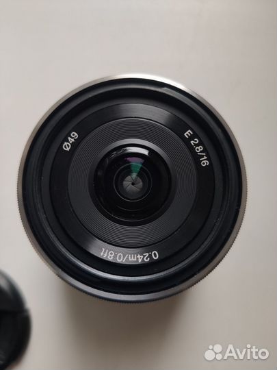 Объектив Sony E 16mm f/2.8 (SEL16F28)