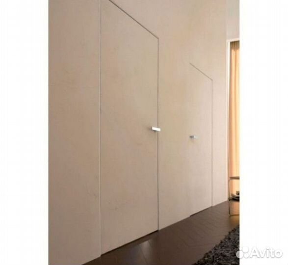 Скрытые двери под отделку