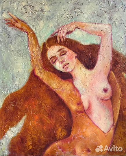 Картина девушка ню танец обнаженная