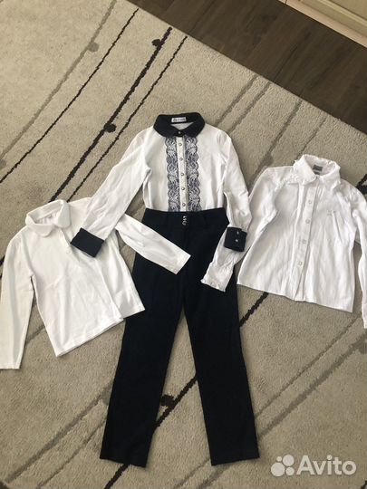 Школьная блузка и брюки р. 134
