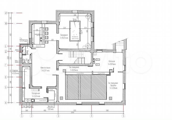 Коттедж 574 м² на участке 13 сот.