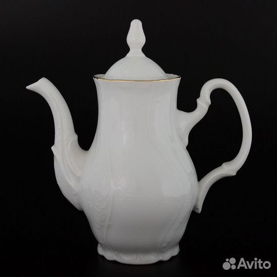 Кофейник «Отводка золото» 1,2л. фарфор. Чехия