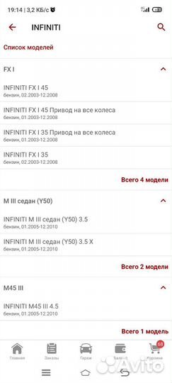 Тормозные колодки nissan infinity