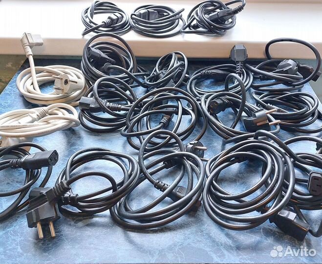 Кабели питания и удлинители кабелей для пк по 30р