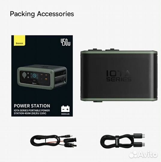 Внешний аккумулятор baseus 90000mAh 288Wh 450W