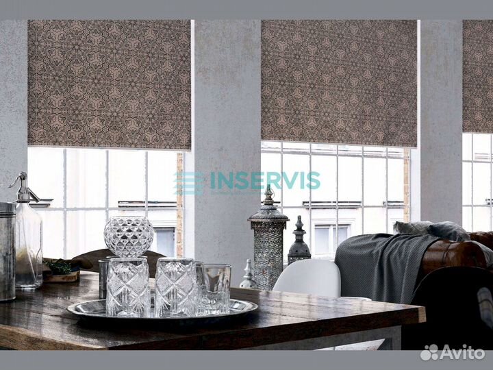 Горизонтальные жалюзина кухню