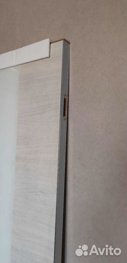 Новая дверь 60х200 скрытая + короб + петли + ручка