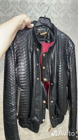 Куртка кожаная женская питонавая 38 размер М