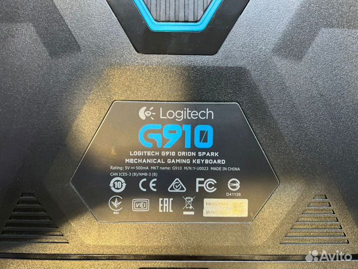 Клавиатура проводная Logitech G910 Orion Spark Gam