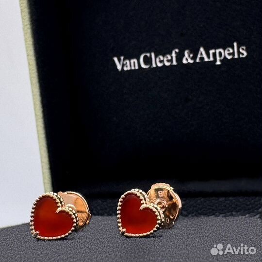 Серьги van cleef(премиуи)