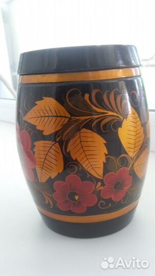 Бочонок. Дерево. Хохлома. СССР