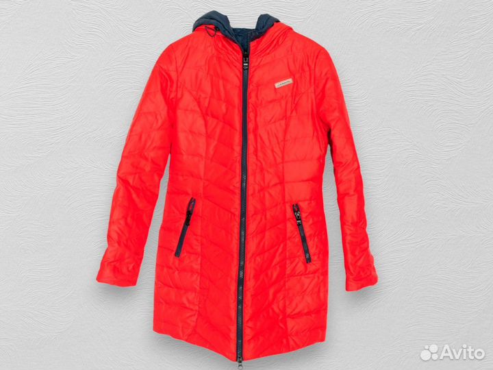 Женское пальто-пуховик двухстороннее зимнее