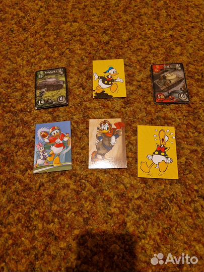 Карточки дональд дак и танки
