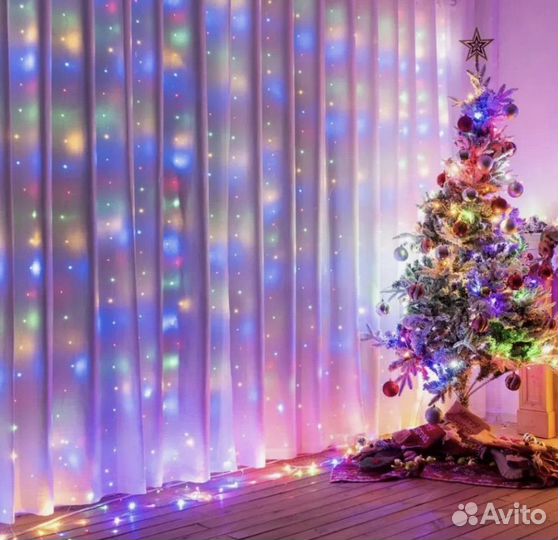 Гирлянда штора