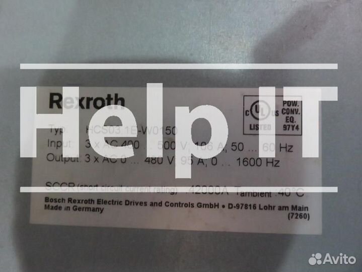 Сервопривод Bosch Rexroth HCS03.1E-W0150