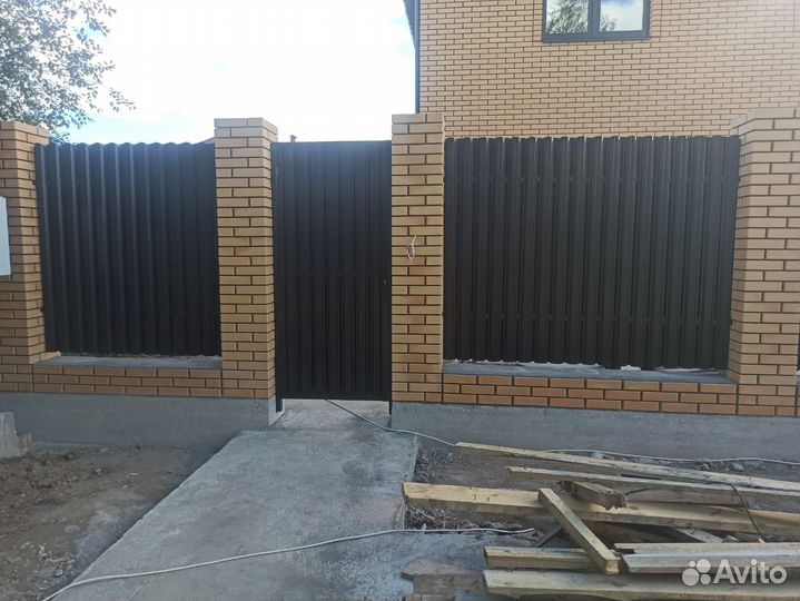 Откатные ворота с установкой